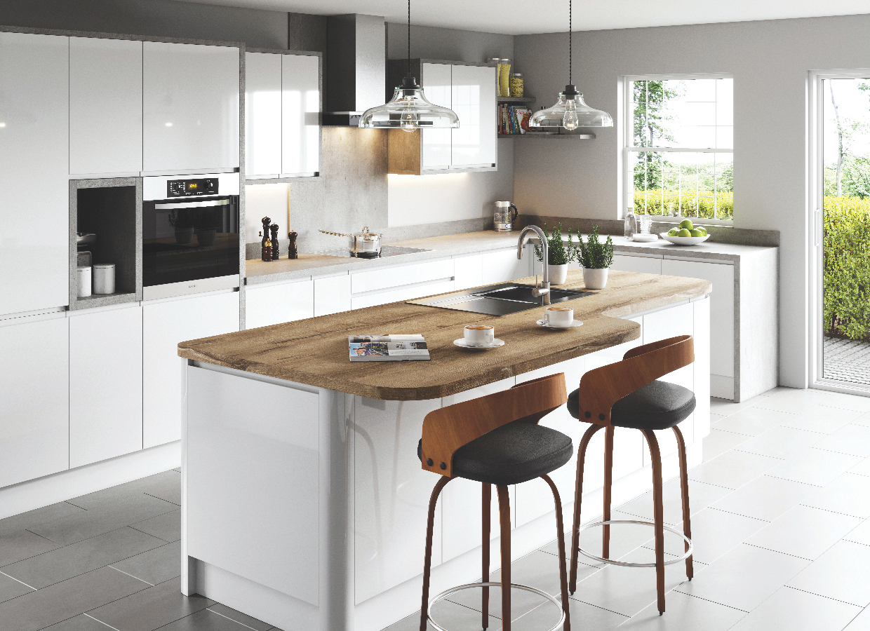 Spectra Laminate Worktops Pure Concrete - Stone